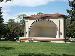 The Gene Harris bandshell at Julia Davis Park in Boise, Idaho, a municipal example. Julia Davis Bandshell.JPG