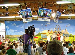Television interview during the 2006 Fair