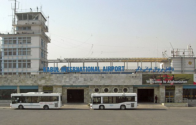 The Soviet-built domestic terminal in 2008