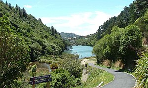 Lower Karori Reservoir looking north-east KaroriWildlifeSanctuary.jpg