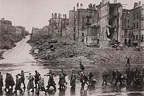 Kyjev po bojích v listopadu 1943