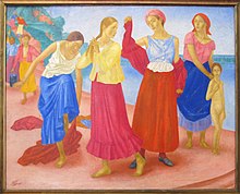 Kuzma Petrov-Vodkine, Jeunes filles sur la Volga, 1915