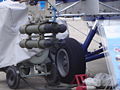 Four LAHAT laser guided missiles closeup of helicopter mounting at the 2007 Paris Air Show