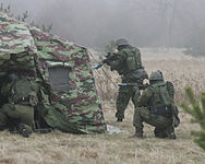 Membros das forças especiais da Lituânia.