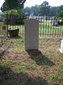 Grave in the Corinth Methodist Church graveyard, north of Lake City, Florida