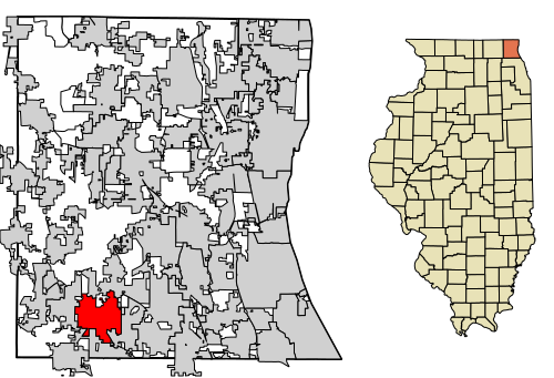 Location of Lake Zurich in Lake County, Illinois.