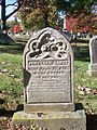 Grave marker in Lebanon Church Cemetery, West Mifflin