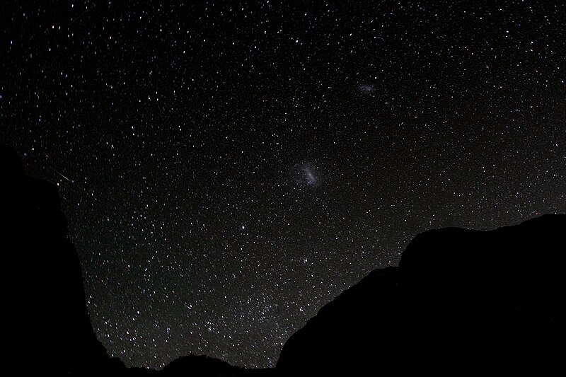 File:Large and small magellanic cloud from new zealand.jpg