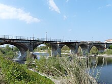 Il ponte della Maddalena visto dalla sponda di Lavagna