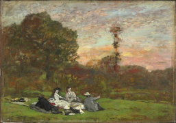 Tableau d'Eugène Boudin (1866).