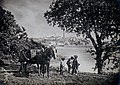 La rive du Goyen et Pont-Croix vers 1900 (photographie de Victor Camus).