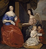 1680s. Peter Lely. Mademoiselle de La Vallière and her sons