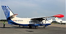 Orenburzhye Let L-410 Turbolet Let L-410 v aeroportu Izhevska.jpg