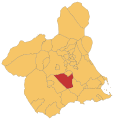Розташування муніципалітету Алама-де-Мурсія у провінції Мурсія