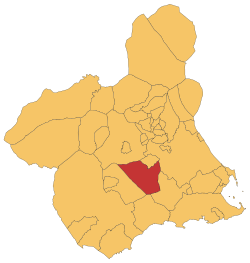 Vị trí của Alhama de Murcia