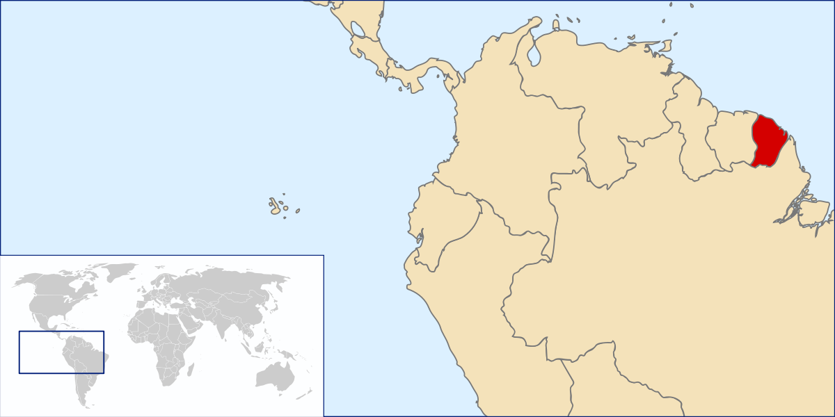 French Guiana On A Map Atlas Of French Guiana - Wikimedia Commons