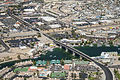 Aerial photo of the bridge in 2011