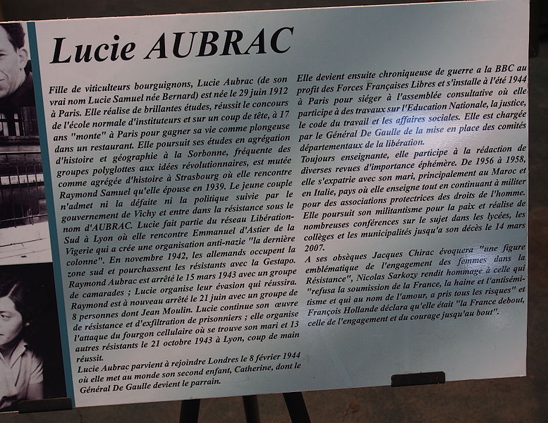 File:Lucie Aubrac in the Musée des Blindés, France, pic-1.JPG