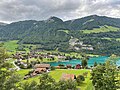 Blick von der Pfarrkirche über den See nach Obsee