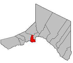 Madawaska County içindeki yer.