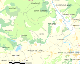 Mapa obce Bouix