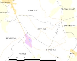 Mapa obce Joganville