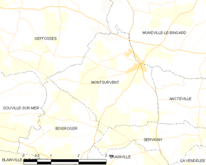 Poziția localității Montsurvent