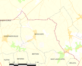 Poziția localității Boeschepe