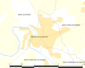 Poziția localității Fresnay-sur-Sarthe
