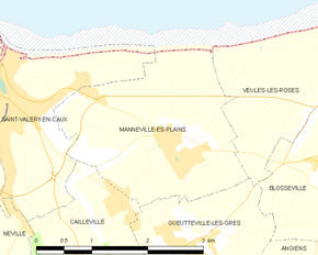 Poziția localității Manneville-ès-Plains