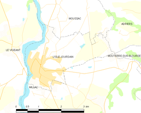 Poziția localității L'Isle-Jourdain