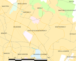 Kart over Soisy-sous-Montmorency
