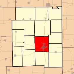 Map highlighting Paris Township, Edgar County, Illinois.svg