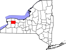 Map of New York highlighting Genesee County.svg