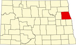 Contea di Grand Forks – Mappa