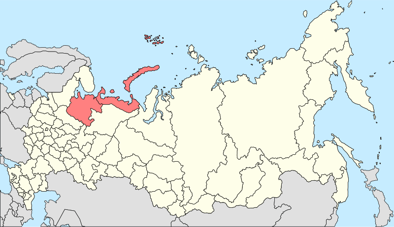 File:Map of Russia - Arkhangelsk Oblast (2008-03).svg