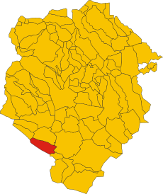 Map of comune of Magnano (province of Biella, region Piedmont, Italy).svg