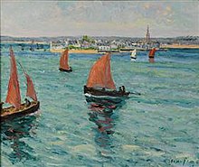 Devant l'Île-TudyMaxime Maufra, 1898Collection privéeVente 2007