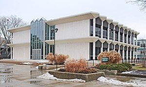 Centro de Conferências McGregor Memorial, na Wayne State University, Detroit, 1958