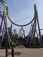 Medusa's cobra roll at Six Flags Great Adventure Medusa East.jpg