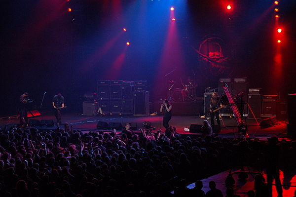 Entombed during Metalmania festival in Poland, 2007