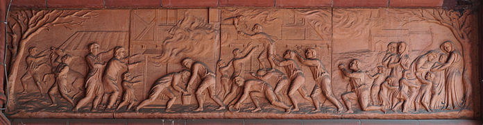 Methodist Central Hall Birmingham, porch frieze S