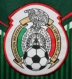 Mexican Federation of Football Patch on Counterfeit T-Shirt (13912210414).jpg