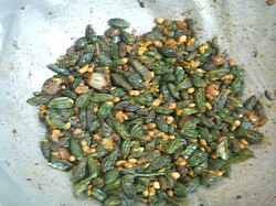 Momordica cymbalaria cooked (Athalakkai poriyal).jpg