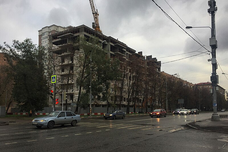 File:Moscow, Timiryazevskaya Street 8 under construction (30929379644).jpg