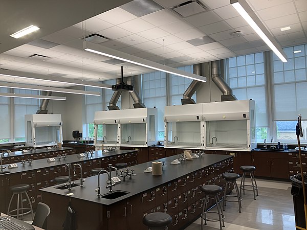 A university chemistry lab in the United States