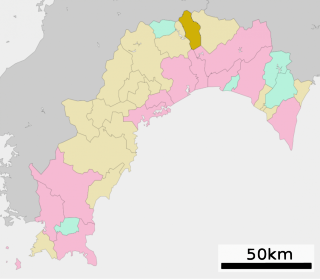 本山町位置図