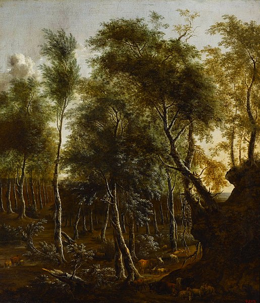 File:Moucheron A wooded landscape.jpg