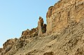 Mount Sodom, Israel, showing the so-called "Lot's Wife" pillar.‎