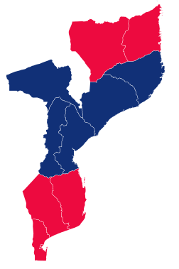Mosambikin presidentinvaalikartta, 2014.svg